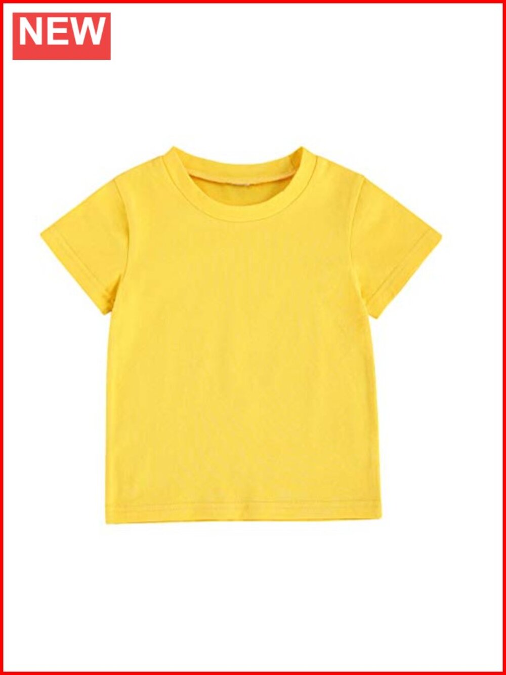 Toddler Baby Cotton T Shirt Short Sleeve Crew Neck Tee Summer Top